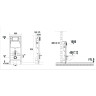 Сенсорная система инсталляции TERMINUS для подвесного унитаза 500х1125 (3 в 1) 34iS50X112R